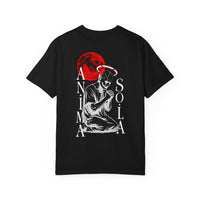 Anima Sola Graphic T-Shirt — Red Moon Occult Illustration